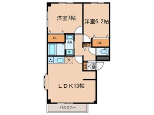 グレース明徳の物件間取画像